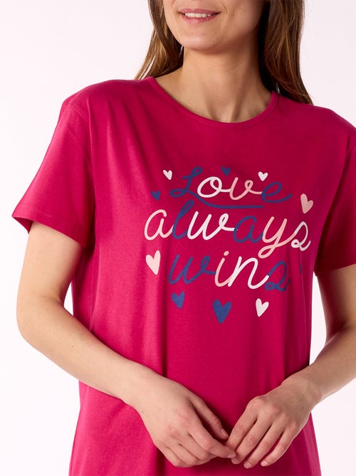 Nuisette manche courte   LOVA rose - MELISSA BROWN - Kiabi