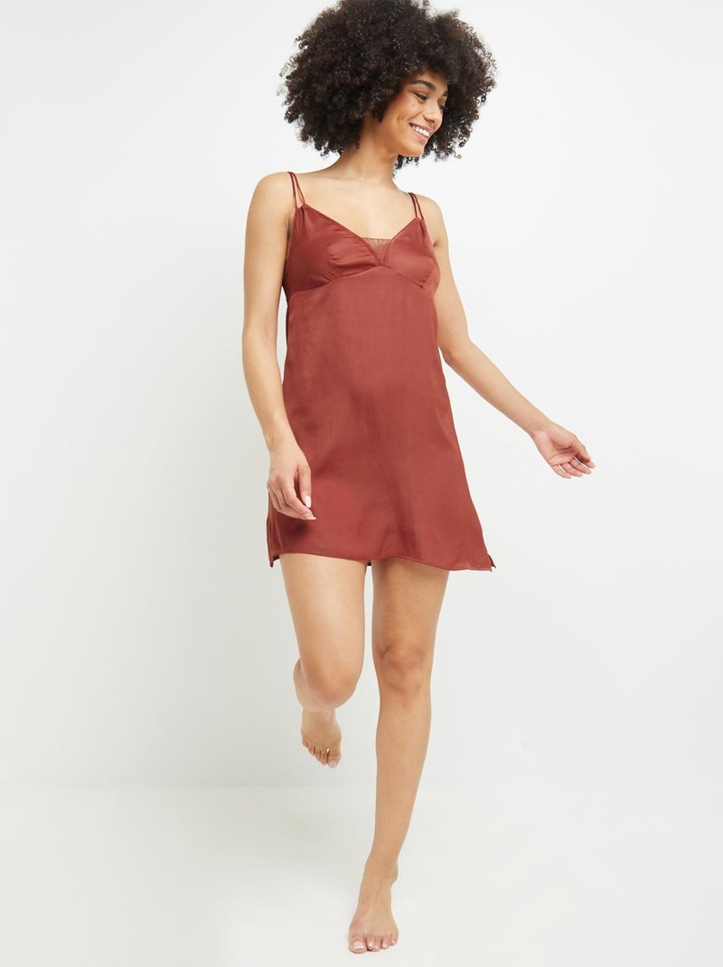 Nuisette satin Caramel - RougeGorge Lingerie Rouge - Kiabi