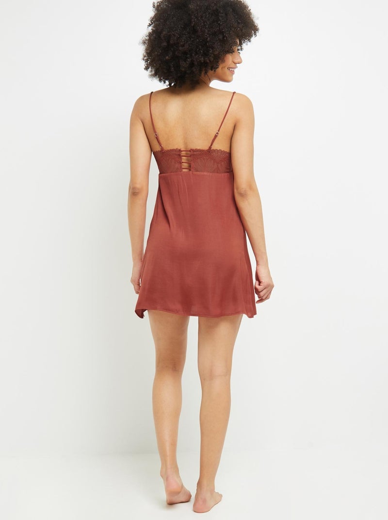 Nuisette satin Caramel - RougeGorge Lingerie Rouge - Kiabi