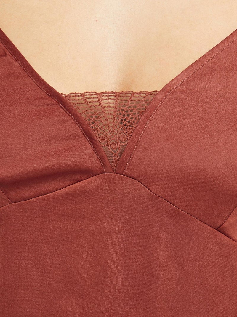 Nuisette satin Caramel - RougeGorge Lingerie Rouge - Kiabi