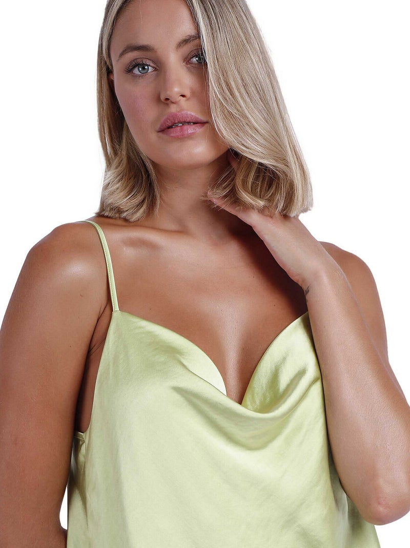 Nuisette Satin Luxe Vert - Kiabi