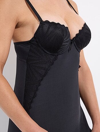 Nuisette sexy dentelle et microfibre - AFIBEL