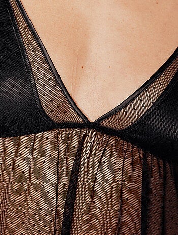 Nuisette + tanga Hypsi - RougeGorge Lingerie
