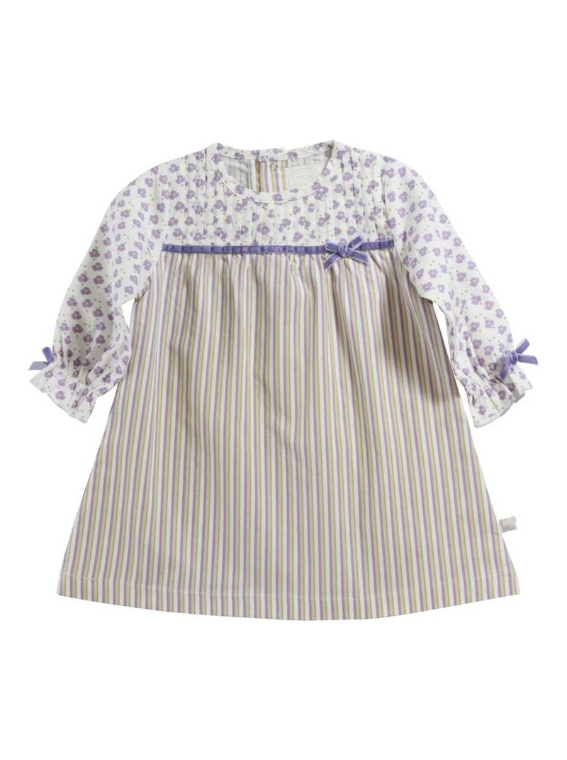 Nuit Sweet Emma chemise de nuit popeline Beige - Kiabi