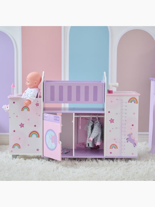 Nursery Poupée 6-en-1 en, 64cm, Violet - Kiabi