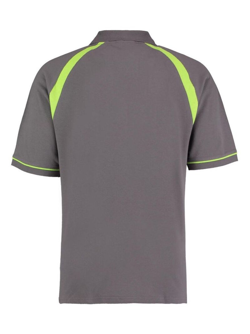 Oak hill polo à manches courtes - kustom kit Gris Vert - Kiabi