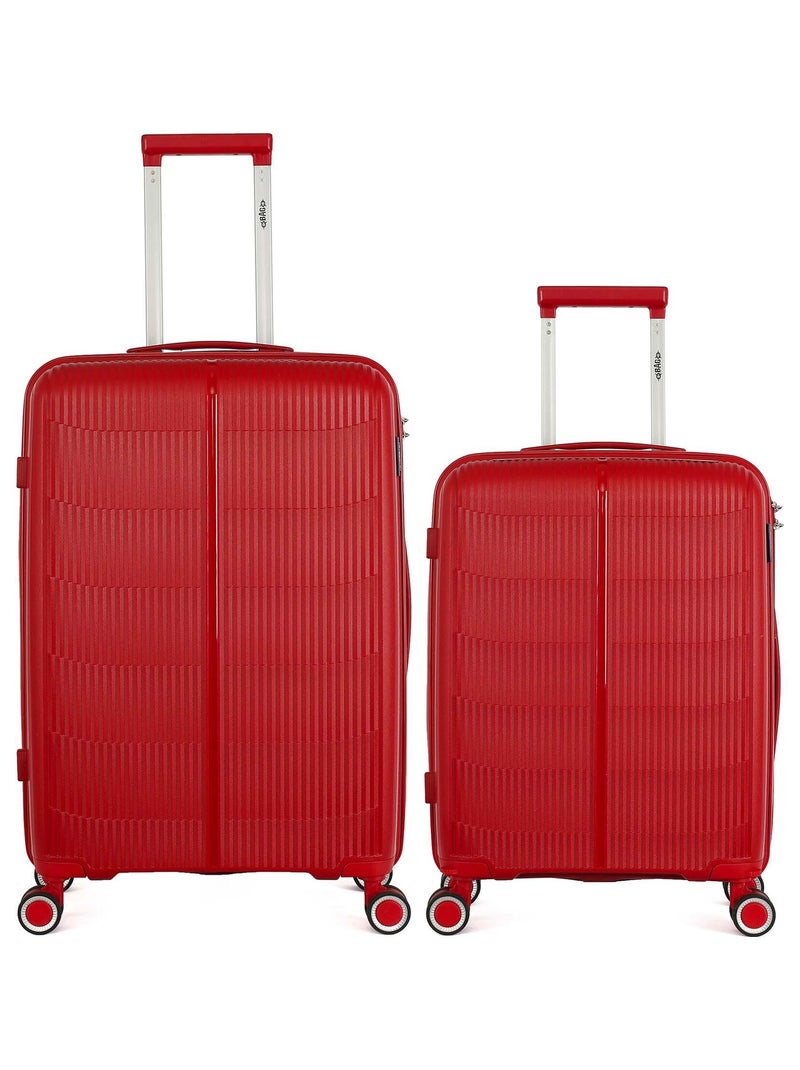 OBAGO  -  Lot de 2  -  Valise weekend et valise cabine ANDROMEDE Rouge foncé - Kiabi