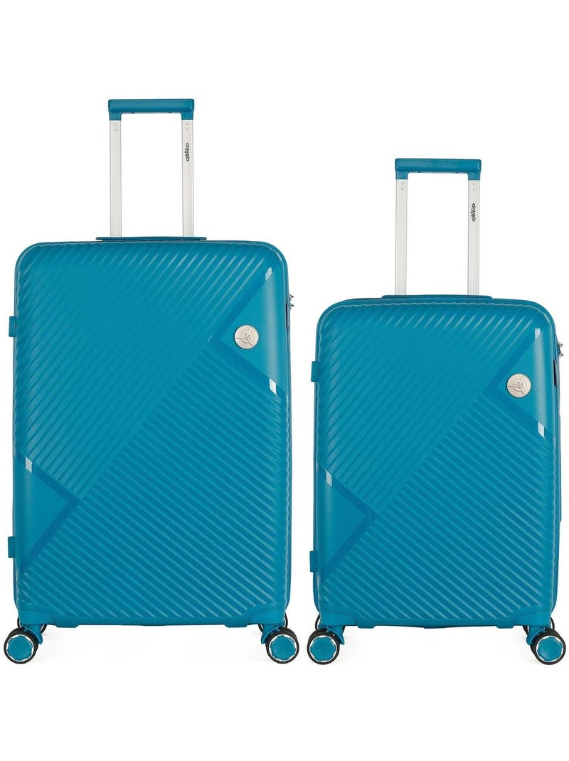 OBAGO - Lot de 2 - Valises grand format et weekend CASSIOPEE Bleu canard - Kiabi
