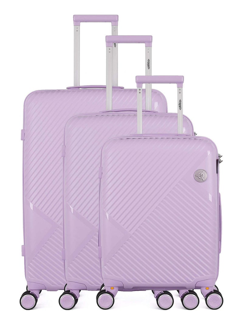 OBAGO - Set de 3 Valises CASSIOPEE Violet clair - Kiabi