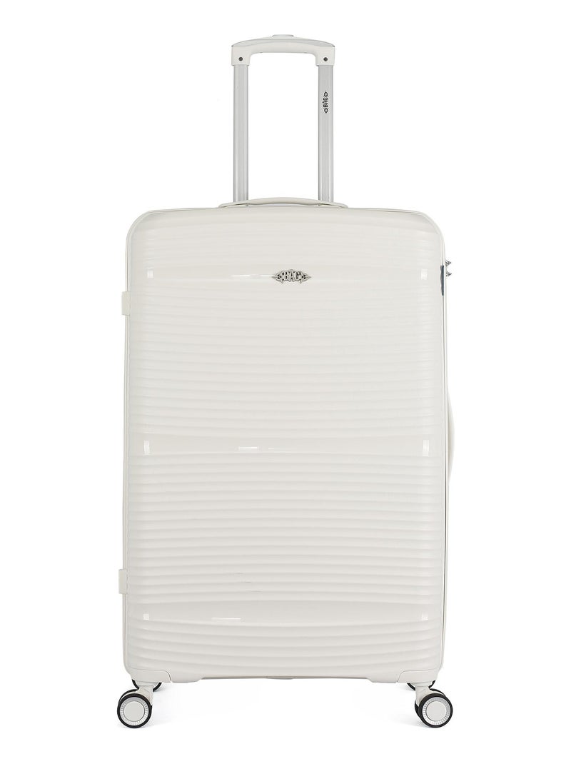 OBAGO - Set de 3 Valises CENTAURE 75 cm 4 Roues Blanc - Kiabi