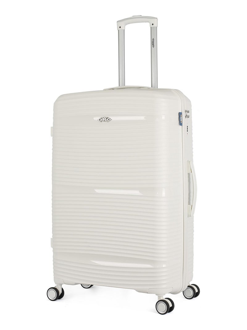 OBAGO - Set de 3 Valises CENTAURE 75 cm 4 Roues Blanc - Kiabi