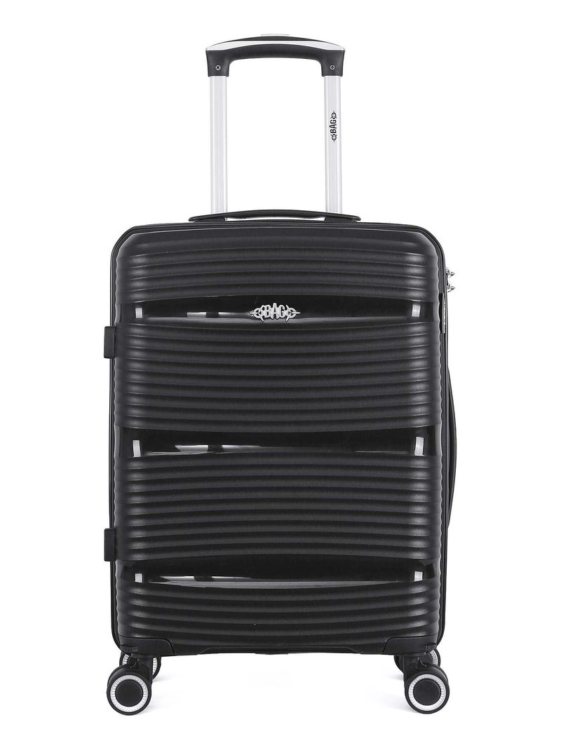 OBAGO - Valise Cabine CENTAURE 55 cm 4 Roues Noir - Kiabi