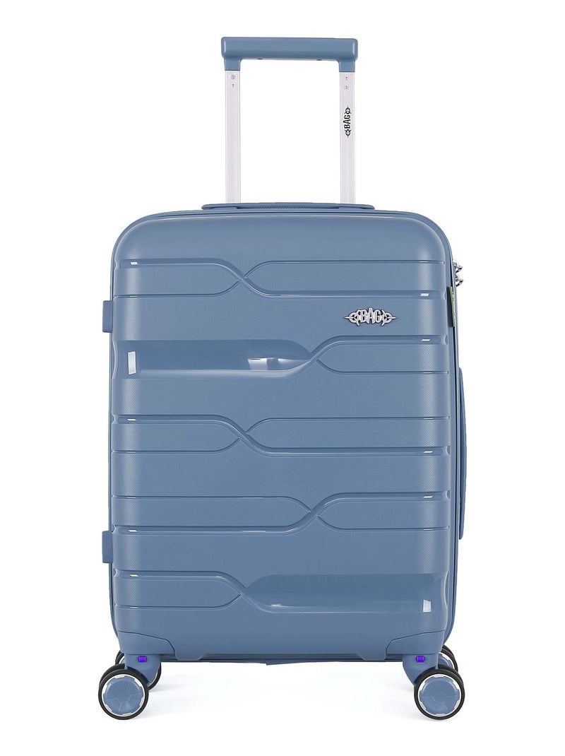 OBAGO - Valise Cabine PEGASE 55 cm 4 Roues Bleu gris - Kiabi