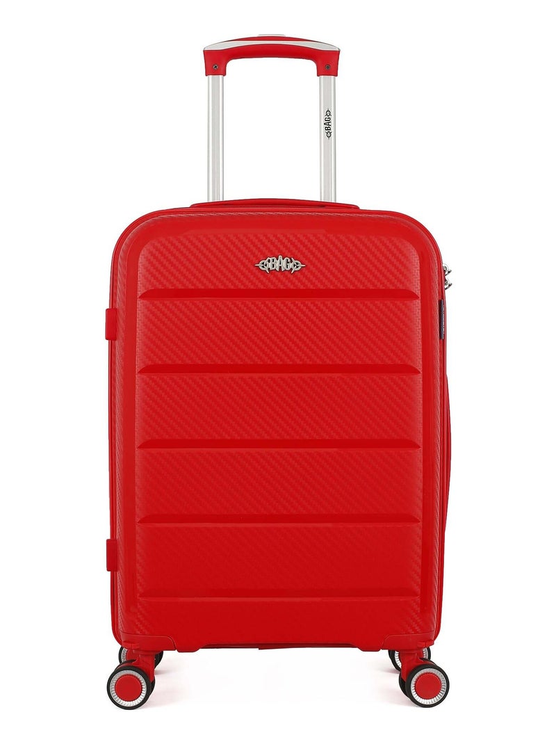 OBAGO - Valise Cabine PHENIX 55 cm 4 Roues Rouge - Kiabi