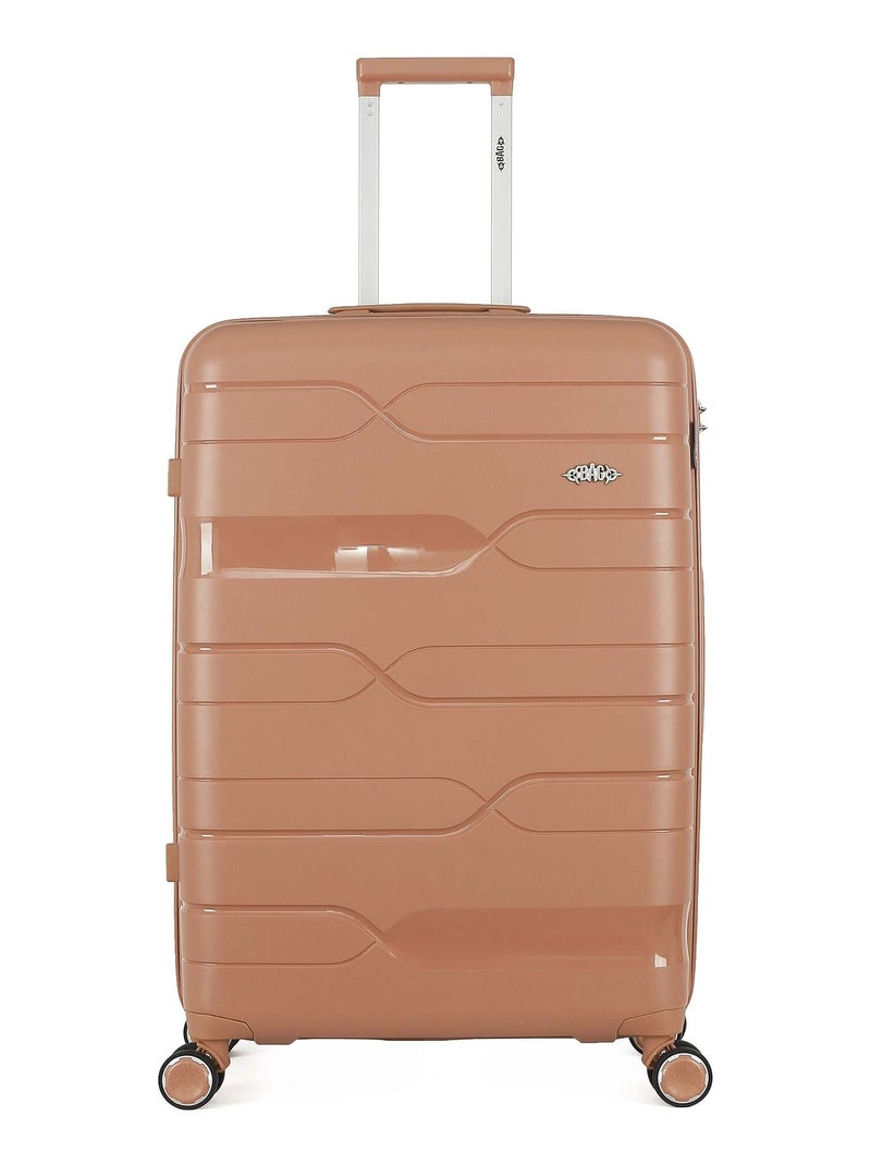 OBAGO - Valise Grand Format PEGASE 75 cm 4 Roues Vieux rose - Kiabi