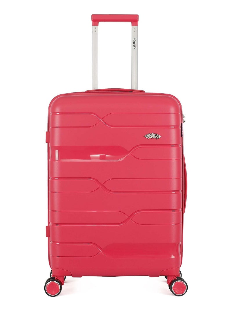 OBAGO - Valise Weekend PEGASE 65 cm 4 Roues Rose fushia - Kiabi