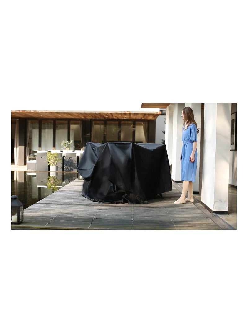 OBAL Housse de protection pour salon de jardin 200 x 140 x 105 cm Noir - Kiabi