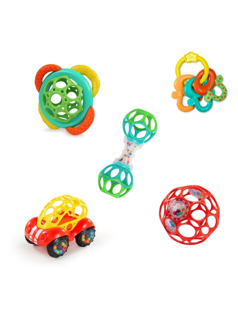 Oball - Set de 5 hochets Multicolore - Kiabi
