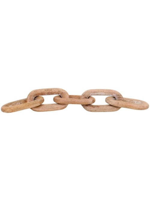 Objet déco chaîne en bois 47cm - Kiabi