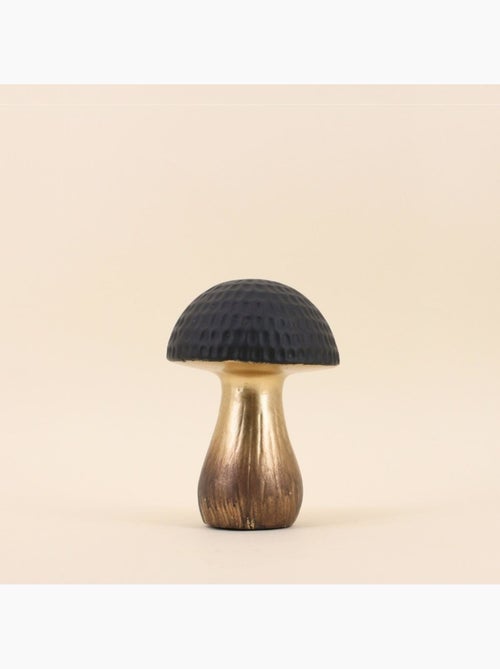 Objet déco champignon doré 17cm - Kiabi