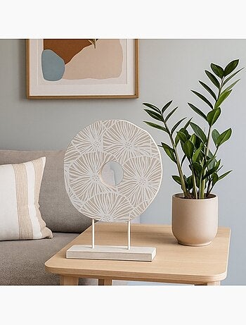 Objet déco en bois à poser 34x24cm