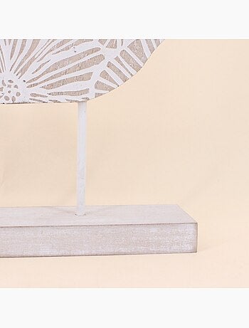 Objet déco en bois à poser 34x24cm