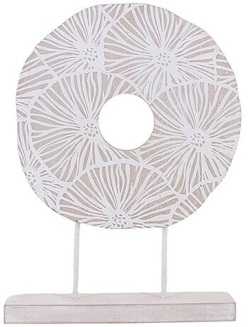 Objet déco en bois à poser 34x24cm