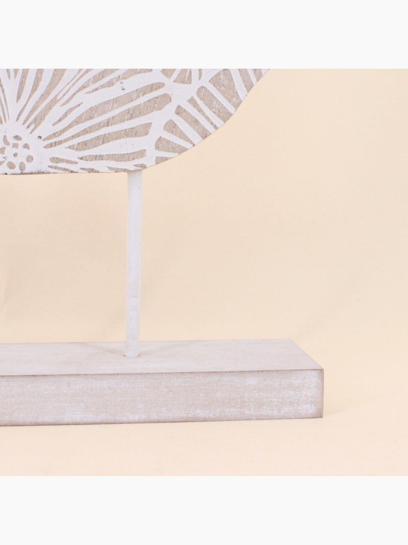 Objet déco en bois à poser 34x24cm Beige - Kiabi