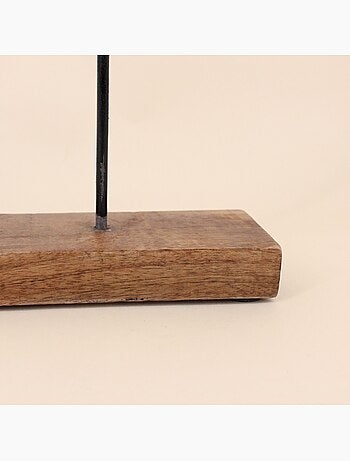 Objet déco feuille en bois 44cm