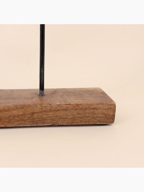 Objet déco feuille en bois 44cm - Kiabi