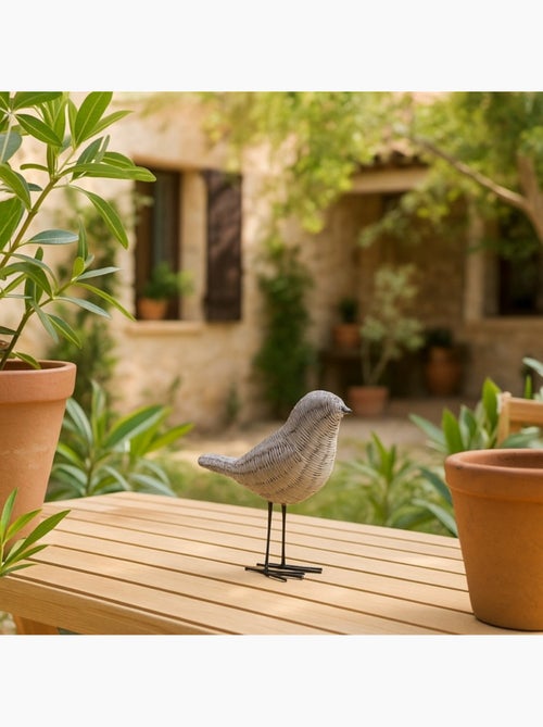 Objet déco oiseau en polyrésine 14cm - Kiabi