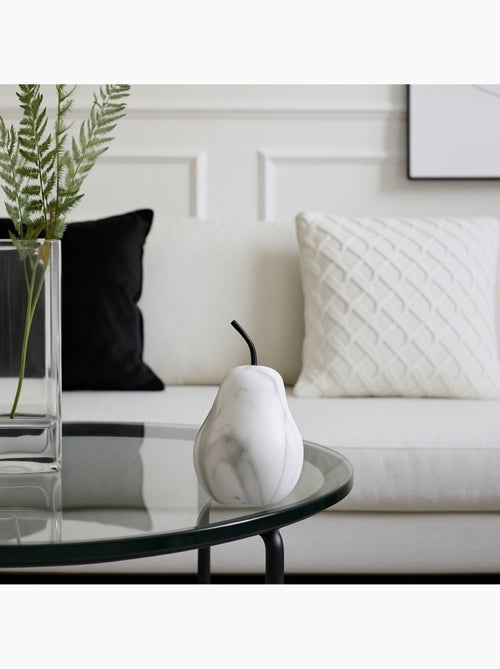 Objet déco poire effet marbre 12cm - Kiabi