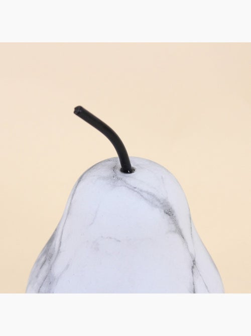 Objet déco poire effet marbre 12cm - Kiabi