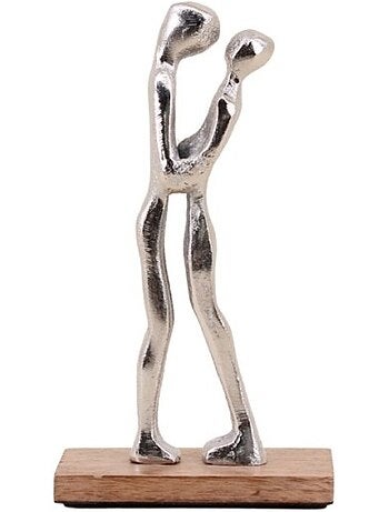 Objet déco silhouette couple 19cm