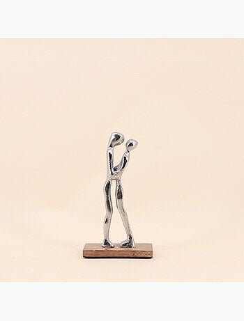 Objet déco silhouette couple 19cm