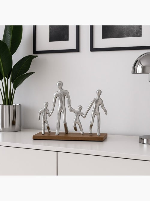 Objet déco silhouette famille 20cm - Kiabi