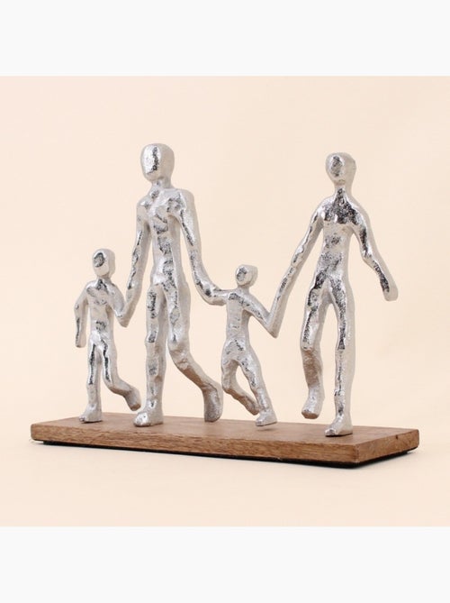 Objet déco silhouette famille 20cm - Kiabi