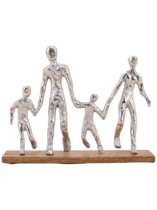 Objet déco silhouette famille 20cm - Kiabi