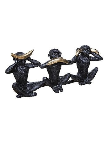 Objet résine singe sagesse