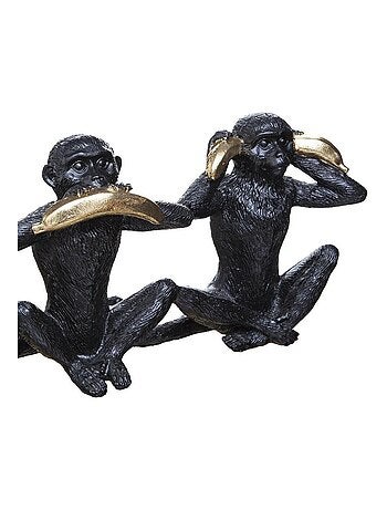Objet résine singe sagesse