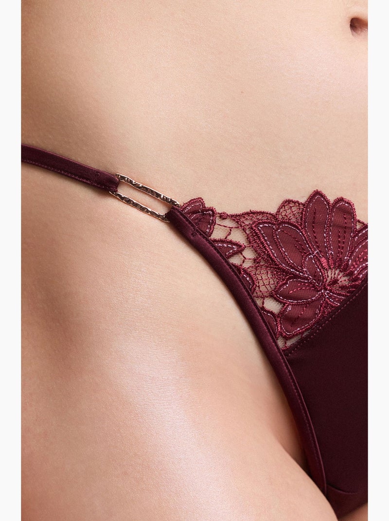 Obsidia string slip penti Rouge bordeaux - Kiabi