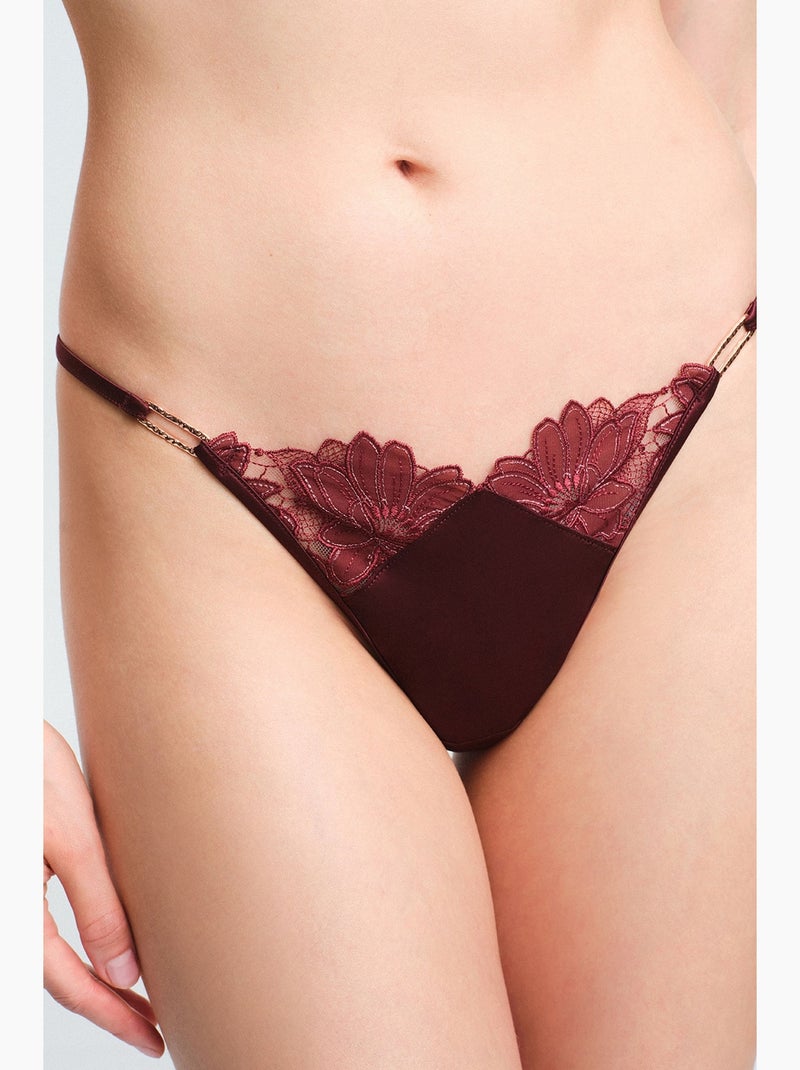 Obsidia string slip penti Rouge bordeaux - Kiabi