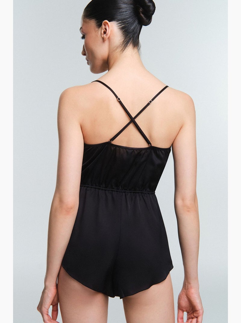 Obsidia teddy en dentelle penti Noir - Kiabi
