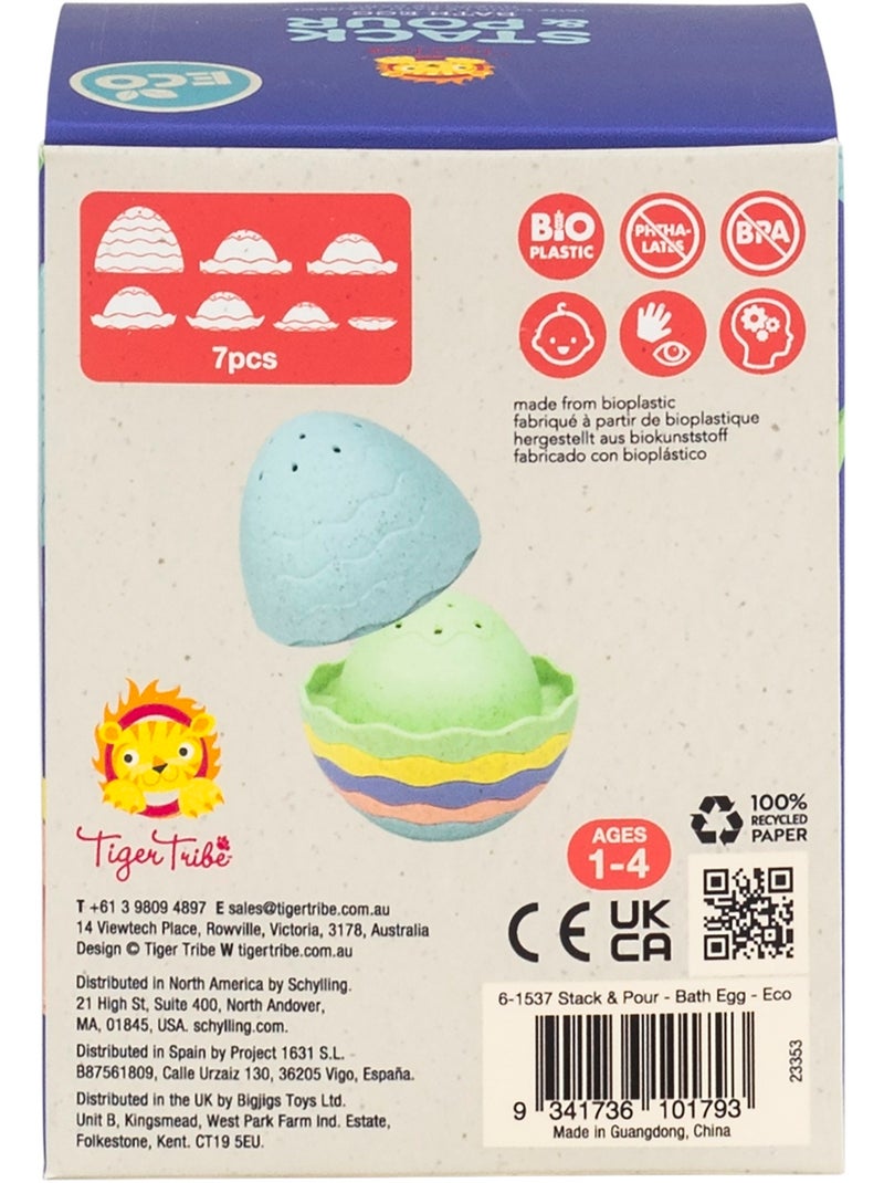 Œuf de bain pour empiler et verser Blanc - Kiabi