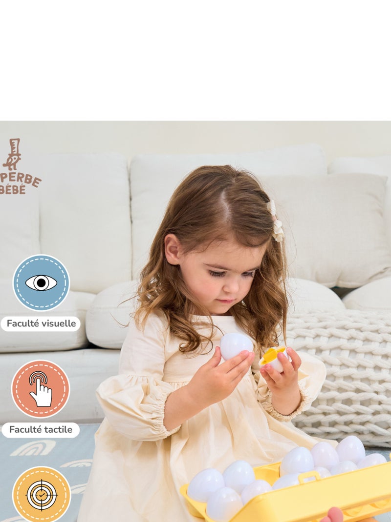 Oeufs à assembler - Jeu d'éveil | SUPERBE BEBE N/A - Kiabi