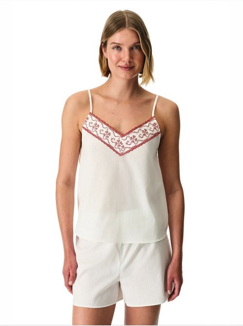 Off-white gorgeous shorts pyjama set penti - Kiabi Off-white gorgeous shorts pyjama set penti - Kiabi
