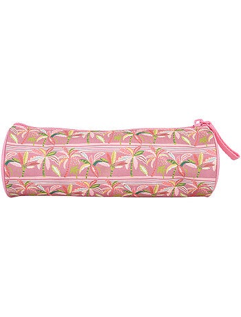 Offshore - Trousse ronde rose palmiers - Bagtrotter