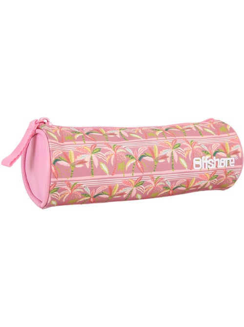 Offshore - Trousse ronde rose palmiers - Bagtrotter - Kiabi