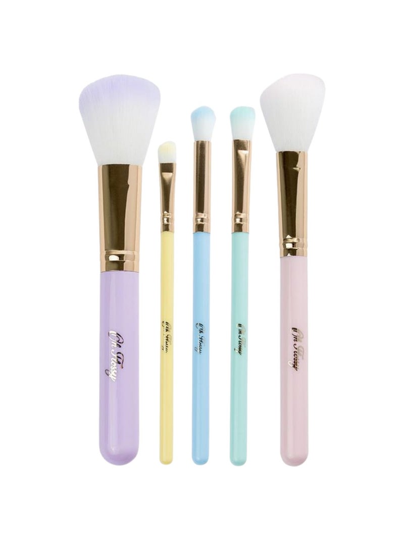 Oh Flossy - Coffret de 5 pinceaux de maquillage Violet - Kiabi