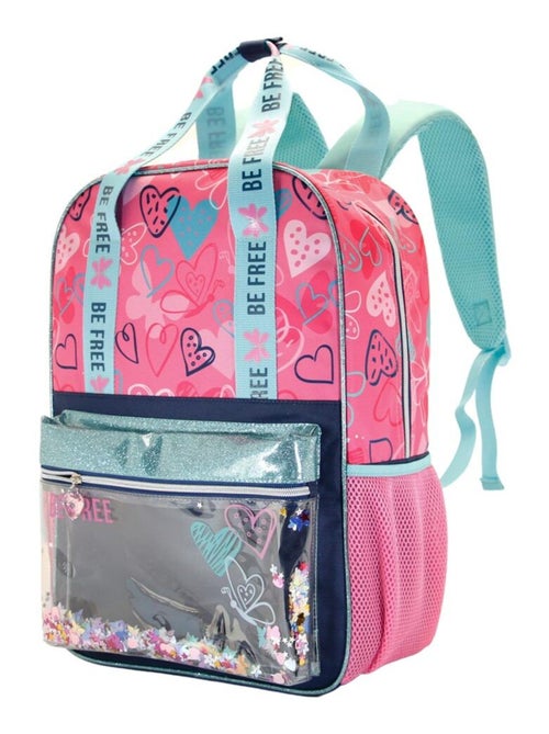 Oh My Pop Be Free Sac à dos Glitter, Rose - Kiabi Oh My Pop Be Free Sac à dos Glitter, Rose - Kiabi